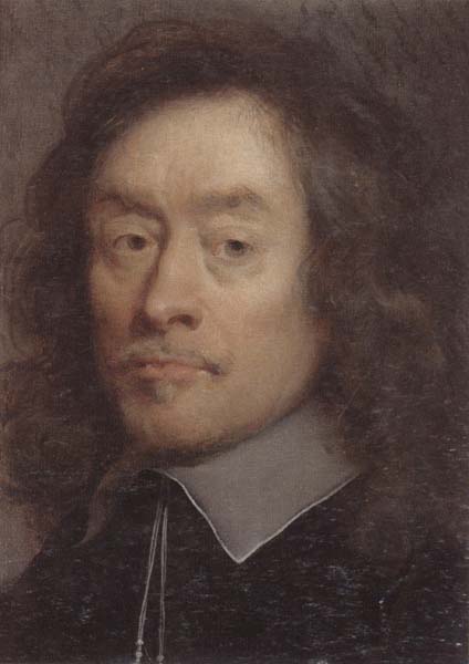 unknow artist Portrait of a man,hean and shoulders,wearing black with a white lace collar